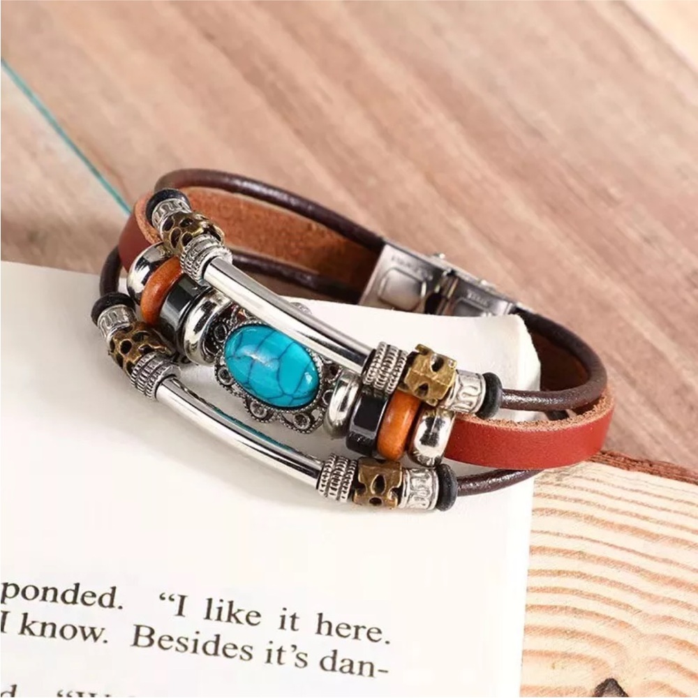Fashion creative bracelet turquoise alloy bracelet